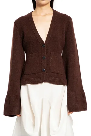 Khaite Strik, Dame, Brun, S, Cashmere, Rosewood Cashmere Strik Cardigan