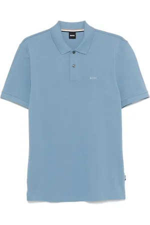 HUGO BOSS Top, Herre, Blå, S, Cerulean Ribbed Cuffs Sweater