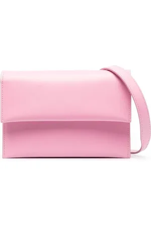 Low Classic Taske, Dame, Lyserød, ONE SIZE, Læder, Rosa Læder Foldover Taske
