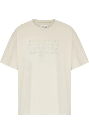 Maison Margiela Top, Herre, , XL, Numbers Motif Rund Hals T-shirt