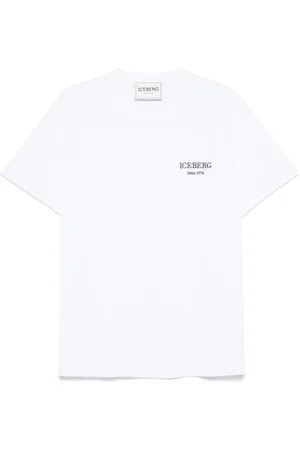 Iceberg Top, Herre, Hvid, S, Bomuld, Crew Neck T-shirt