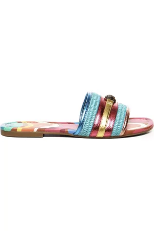 Kurt Geiger Sko, Dame, Flerfarvet, 40 EU, Regnbue Print Røde Sandaler