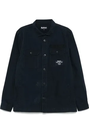 Barbour Skjorte, Herre, Blå, L, Navy Button-Up Shirt