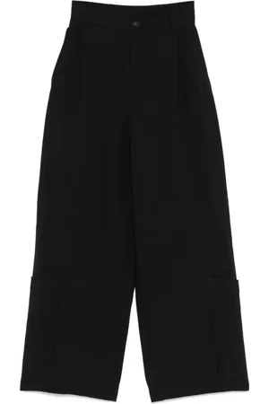 Y-3 Bukser, Dame, Sort, XS, Bomuld, Wide-Leg Bukser