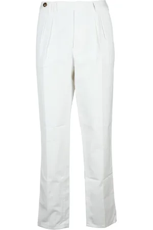 Brunello Cucinelli Bukser, Herre, Hvid, L, Bomuld, Bukser
