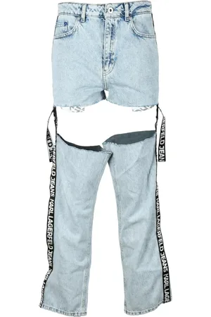 Karl Lagerfeld Jeans, Dame, Blå, W26, Bomuld, Jeans
