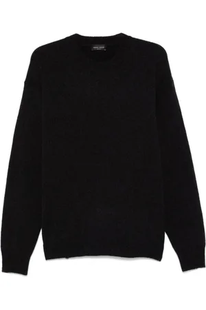 Roberto Collina Strik, Herre, Sort, S, Bomuld, Sort Sweater til Mænd Aw24