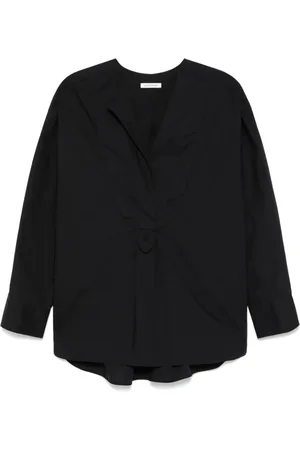 By Malene Birger Bluser & Skjorter, Dame, Sort, XS, Sort Bib Krave Sweater