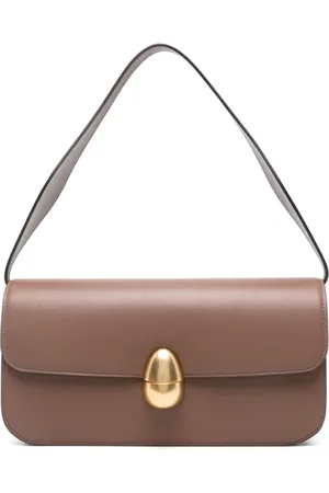 Neous Taske, Dame, Brun, ONE SIZE, Uld, Taupe Brun Foldover Skuldertaske