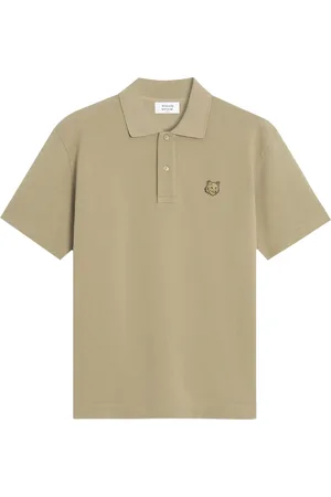 Maison Kitsuné Top, Herre, Brun, M, Bomuld, Brun T-shirts og Polos med knapper