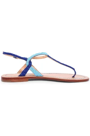 Maliparmi Sko, Dame, Blå, 41 EU, Sandal med farverige detaljer
