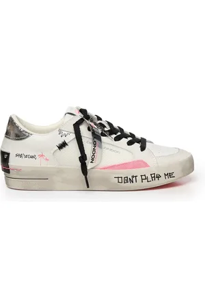 Crime london Sko, Dame, Hvid, 37 EU, Hvide Sneakers SK8 Deluxe