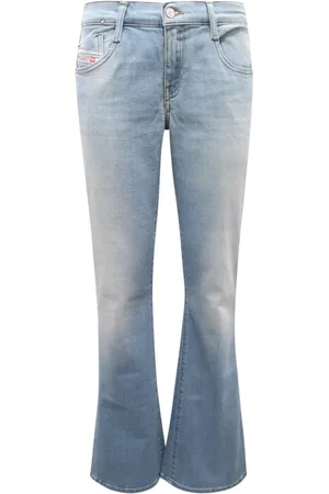 Diesel Jeans, Dame, Blå, W25, Bootcut Low Waist Bukser