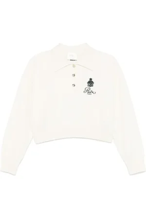 Frame Strik, Dame, , M, Uld, Parisisk Polo Sweater med Drop Skulder