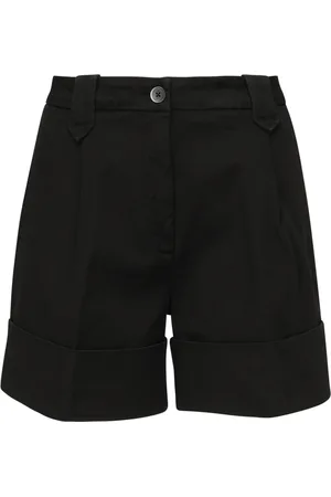 FAY Shorts, Dame, Sort, W29, Bomuld, Sorte High-Rise Chino Shorts