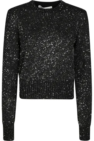 Golden Goose Strik, Dame, Sort, S, Uld, Kort Strik Hals Sweater