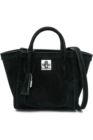 ERMANNO SCERVINO Taske, Dame, Sort, ONE SIZE, Uld, Sort Skuldertaske med Drejelås Lukning