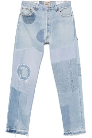 GALLERY DEPT. Jeans, Herre, Blå, W32, Denim, Patchwork Denim Jeans