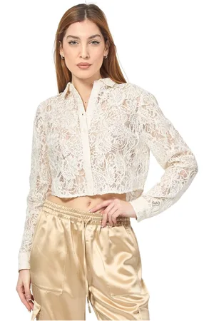 Guess Bluser & Skjorter, Dame, , L, Cropped Langærmet Skjorte