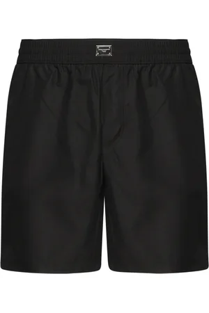 Dolce & Gabbana Shorts, Herre, Sort, S, Nylon, Sort Havtøj Letvægts Nylon Shorts
