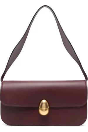 Neous Taske, Dame, Rød, ONE SIZE, Uld, Burgundy Læder Foldover Skuldertaske