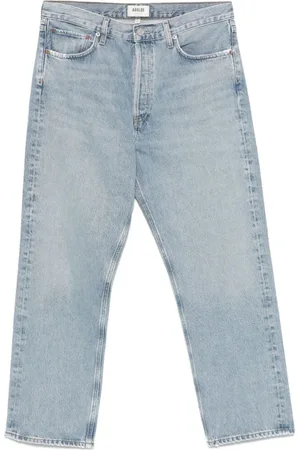 AGOLDE Jeans, Herre, Blå, W29, Lys Blå Knapp Fly Jeans