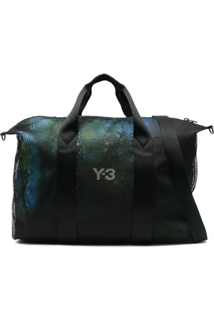 Y-3 Taske, Herre, Sort, ONE SIZE, Uld, Sort Rejsetaske med To Håndtag