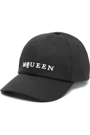 Alexander McQueen Tilbehør, Herre, Sort, M, Sort buet topkasket med øjeåbninger