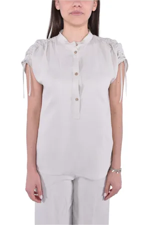Woolrich Bluser & Skjorter, Dame, , S, Linned, Linnedbluse med korte ærmer