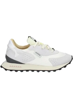 RUN OF Sko, Herre, Hvid, 43 EU, Hvide Sneakers Hash Stil