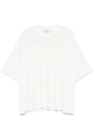 STUDIO NICHOLSON Top, Herre, Hvid, XL, Bomuld, Hvid Bomuld Crew Neck T-shirt