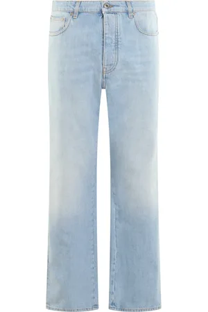 OFF-WHITE Jeans, Herre, Blå, W32, Afslappede Diag Jeans til Mænd