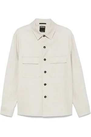 Ermenegildo Zegna Jakke, Herre, , L, Skjorte med Lommer