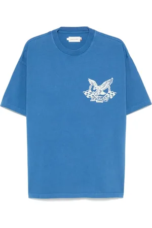 HONOR THE GIFT Top, Herre, Blå, S, Blå Logo Print T-shirt