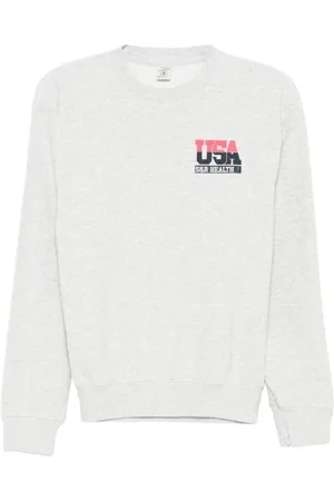 Sporty & Rich Sweathshirts & Hoodies, Dame, Grå, M, Bomuld, Logo Print Sweater
