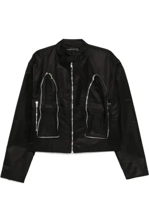 Who Decides War Jakke, Herre, Sort, 2XL, Uld, Sort lynlås foran overtøj med flere lommer