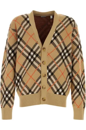 Burberry Strik, Herre, , L, Uld, Vintage Check Uld Striktrøje