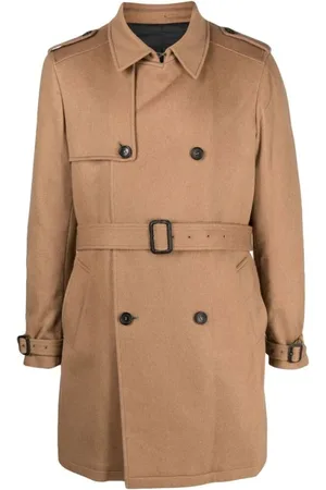 REVERES 1949 Frakke, Herre, Brun, L, Belted Frakker