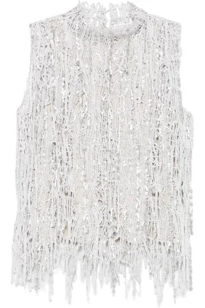 Brunello Cucinelli Top, Dame, Grå, M, Højhalset lysegrå sweater