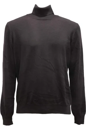 Gran Sasso Strik, Herre, Sort, M, Uld, Dolcevita Turtleneck Sweater Made in Italy