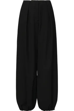 Jacquemus Bukser, Dame, Sort, XS, Uld, Sort Skræddersyet Uldbukser