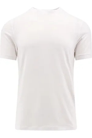 Giorgio Armani Top, Herre, Hvid, 2XL, Hvide T-shirts og Polos Elastiske Korte Ærmer