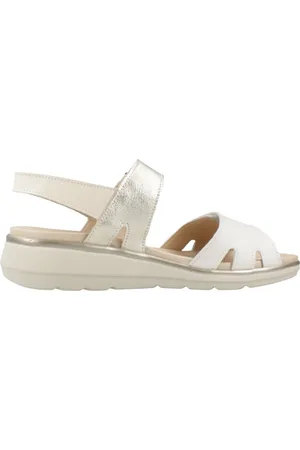Pitillos Sko, Dame, Hvid, 39 EU, Flade sandaler med dobbelt rem