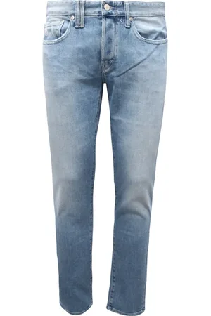Cycle Jeans, Herre, Blå, W38, Behagelige Skinny Bleached Destroyed Bukser