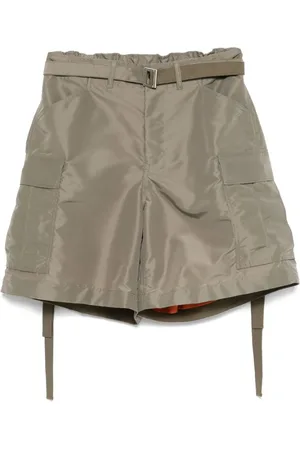 SACAI Shorts, Herre, Grøn, L, Cargo Lomme Olivengrøn Shorts