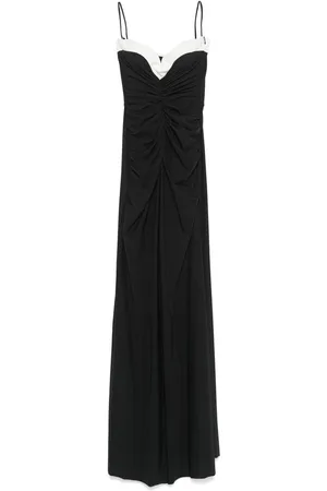 CHIARA BONI Kjole, Dame, Sort, 2XL, Sort Rynket A-linje Kjole