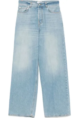 haikure Jeans, Dame, Blå, W25, Bomuld, Aqua Button Fly Jeans