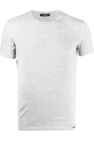 Tom Ford Top, Herre, Grå, S, Bomuld, Grå T-shirt i bomuldsblanding