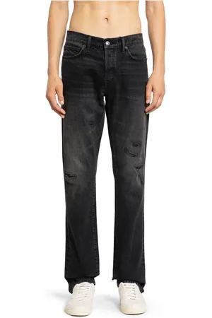 Tom Ford Jeans, Herre, Sort, W32, Denim, Sortvasket Denim Straight Leg Jeans