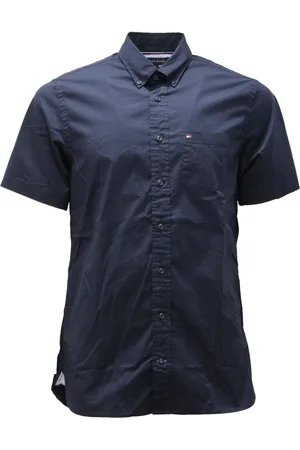 Tommy Hilfiger Skjorte, Herre, Blå, M, Bomuld, Regular Fit Bomuldsskjorte Moderne Krave